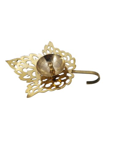 Brass Diya - Metal Different Size & Shape Golden Color | Corrosion Resistant Durable Lightweight Scratch Resistant Modern Design Single Piece for Gifting & Home Decor