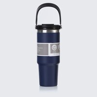 Hulk Tumbler - 900 ml Stanley Tumbler with hook and sipper straw. Hot & Cold Double walled.