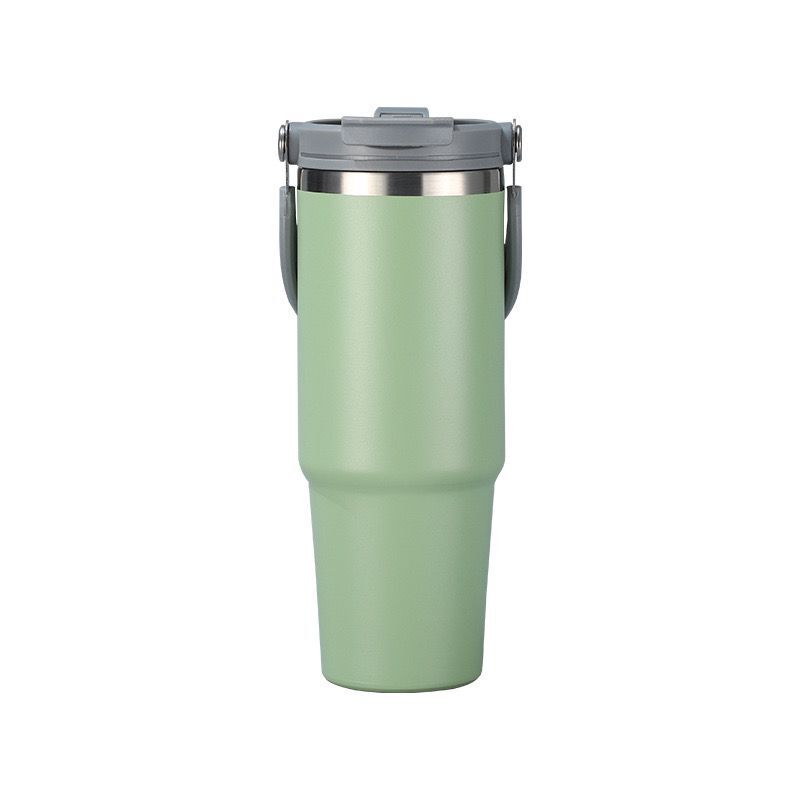 Hulk Tumbler - 900 ml Stanley Tumbler with hook and sipper straw. Hot & Cold Double walled.