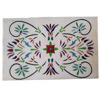 Handcrafted Marble Design Medallion - Material: Stone