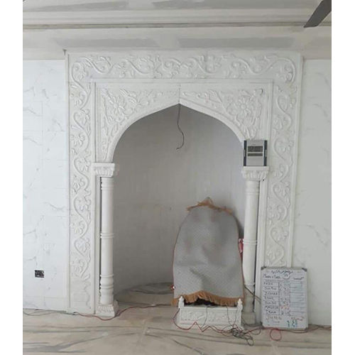 Indoor Square Marble Mehrab Qibla