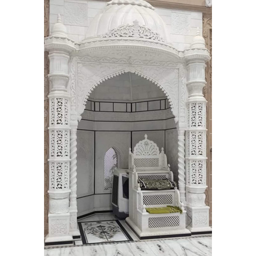White Marble Masjid Qibla