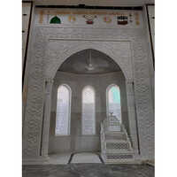 Marble Square Carved Mehrab Qibla