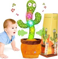 Mitsico Dancing Cactus Talking Plush Toy With Singing & Recording Function - Repeat What You Say