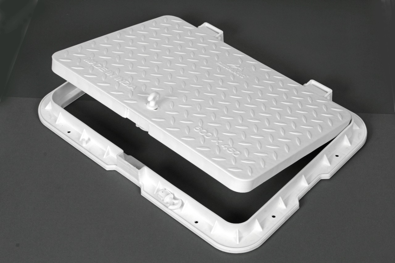 White Pvc Manhole Cover - Application: Drainage
