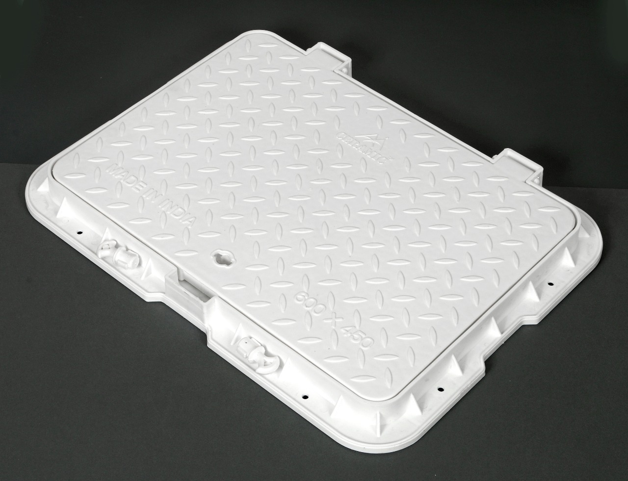 White pvc manhole cover 