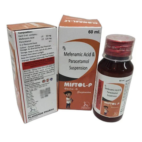 60Ml Mefenamic Acid And Paracetamol Suspension - Dosage Form: Liquid