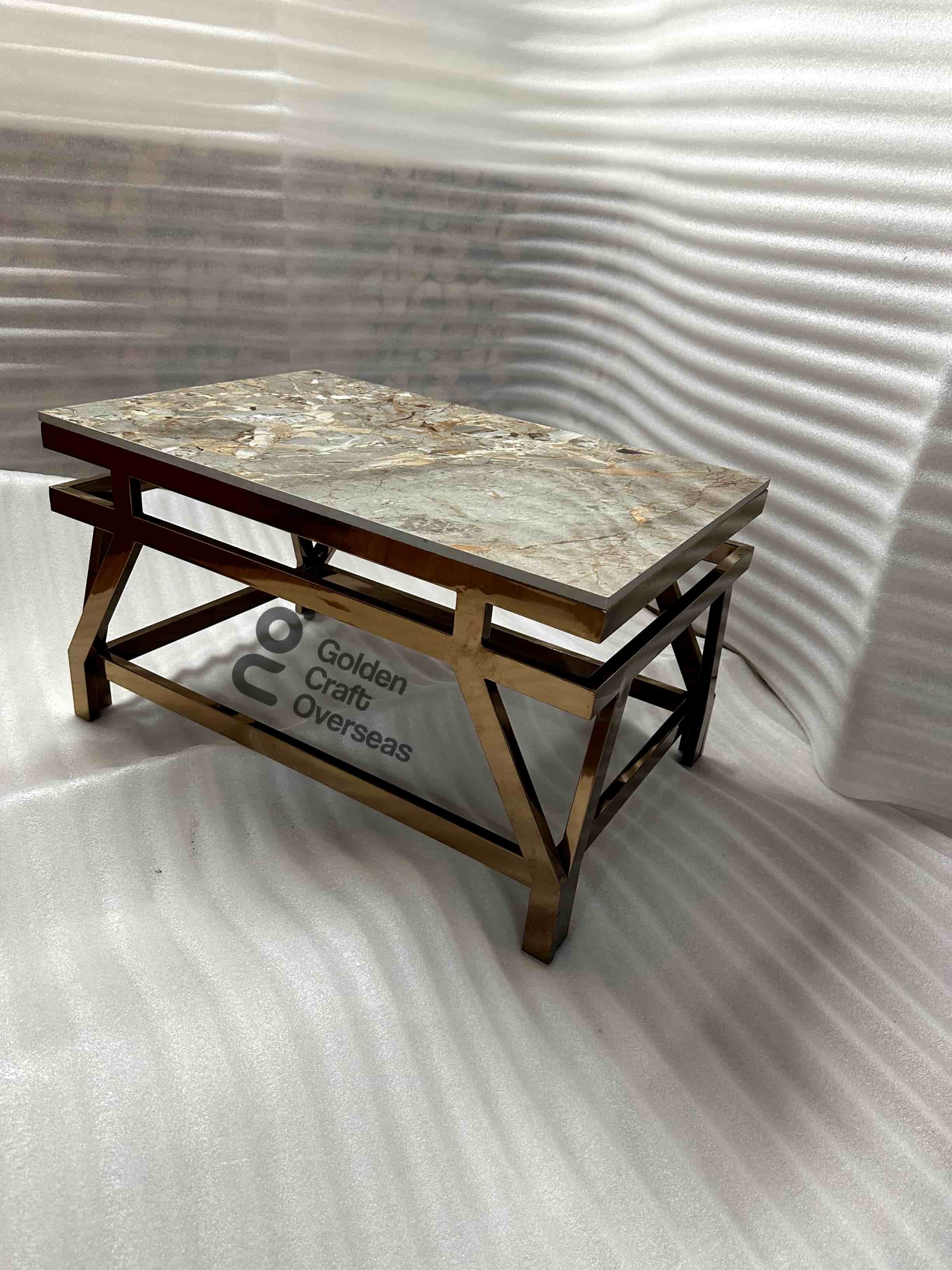 SS Center table with marble