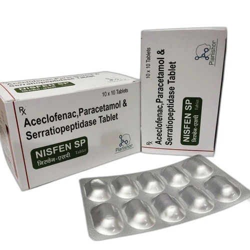 Aceclofenac Paracetamol And Serratiopeptidase Tablet - Drug Type: General Medicines