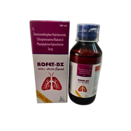 100ml Hydrobromide Chlorpheniramine Maleate And Hydrochloride Cough Syrup