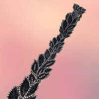 Garment Handwork Laces - Color: Black