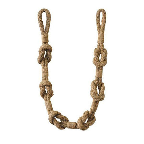 Jones Coastal Shanklin Jute Rope Tieback - Color: As Per Requirement