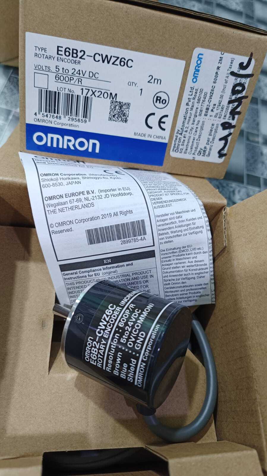 OMRON ROTARY ENCODER, E6B2-CWZ6C 600P/R