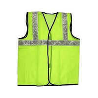 Apparels Fabric Safety Jacket - Color: Green