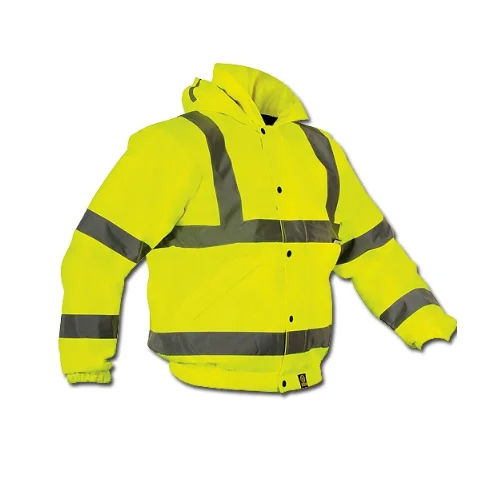 High Visibility Winter Safety Jacket - Color: Green