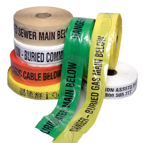 Detectable Caution Tape - Color: Multicolor