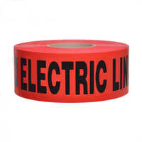 Underground Electrical Caution Tape - Color: Red