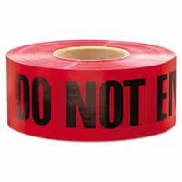 Red Barricade Tape - Lldpe Material, Bright Red Color , Easy-to-see Warning Tape For Industrial Use With Warranty