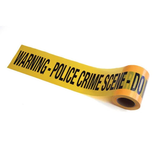 Police Crime Scene Barricade Tape - Color: Yellow