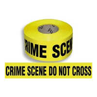 Crime Scene Tape - Lldpe Material, Yellow Color | Warning Tape For Crime Scene Investigation & Hazardous Area Cordon, Custom Printed Messages