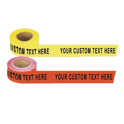 Custom Barricade Tape - Color: Yellow And Red