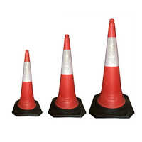 Reflective Traffic Cone - High-quality Pvc Material, Available In Multiple Sizes, Bright Orange Color For Enhanced Visibility