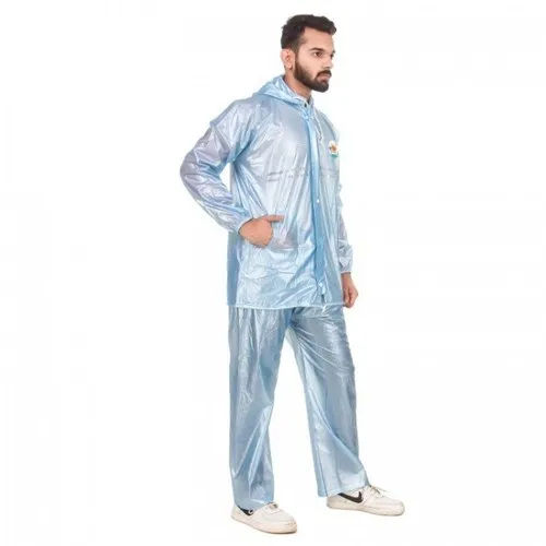 Mens Pvc Rain Suit - Color: Transparent