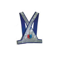 Traffic Safety Cross Belt - Durable Polyester Material | Unisex Design, Striking Blue Color For Maximum Visibility In Low Light Conditions