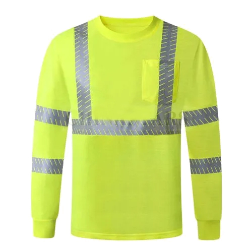 Green Reflective Full Sleeves T-Shirt