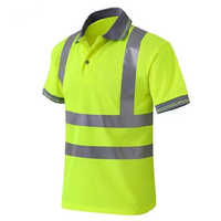 High Visibility T Shirt - Polyester, Size L | Unisex Design In Vibrant Green With Eye-catching Striped Patterns For Enhanced Visibility
