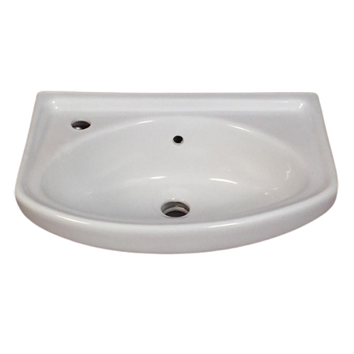 White Ceramic Wall Mounted Wash Basin