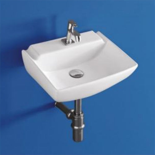 Jet-4015 Ceramic Wall Mounted Wash Basin - Color: White