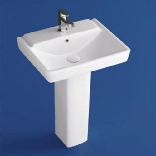 Jet-5003 Pedestal Wash Basin - Color: White