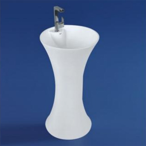 White Ceramic One Piece Wash Basin