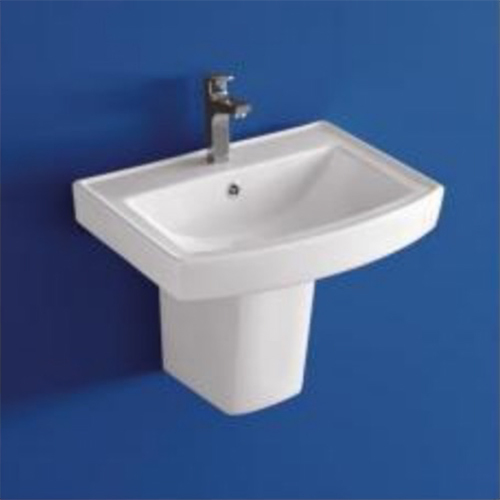 Bathroom Half Pedestal Wash Basin