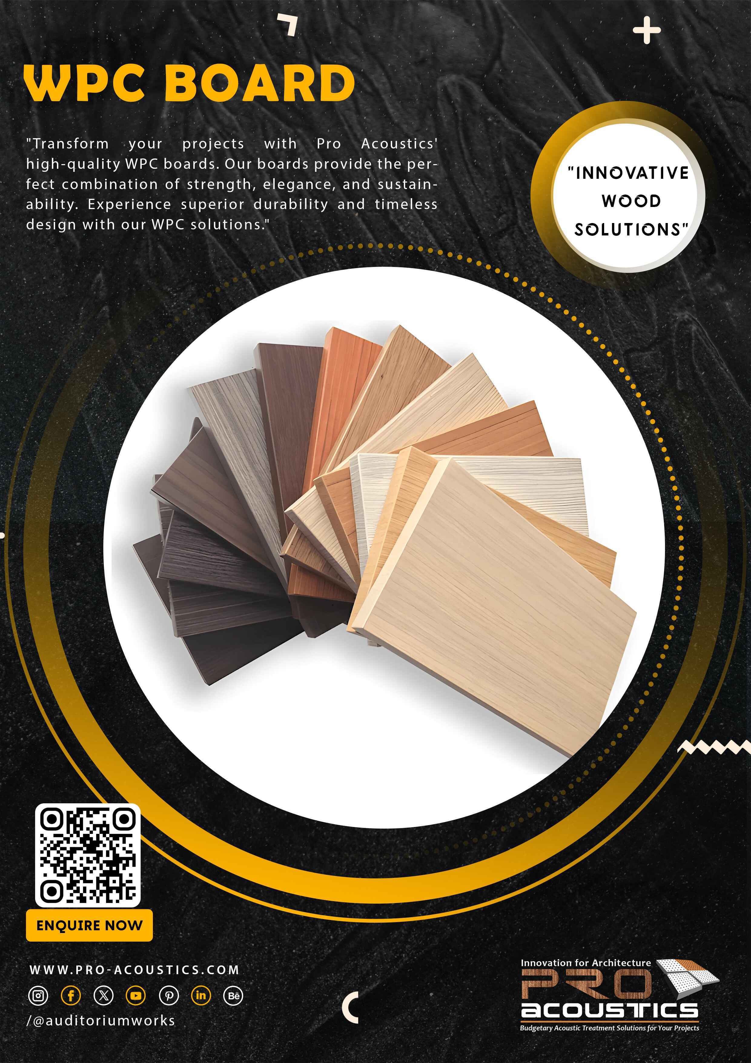 Auditorium Wood Plastic Composite Board