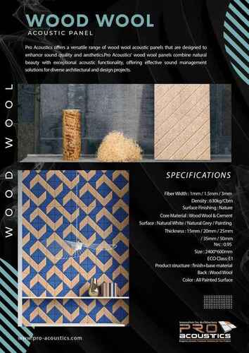 Auditorium Timberwool Wood fiber Panel