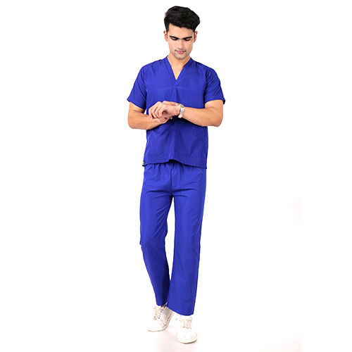 Royal Blue Color Scrub Suit For Doctors - Color: Different Available