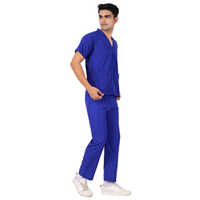 Royal Blue Color Scrub Suit For Doctors