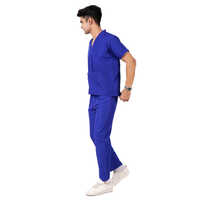 Royal Blue Color Scrub Suit For Doctors