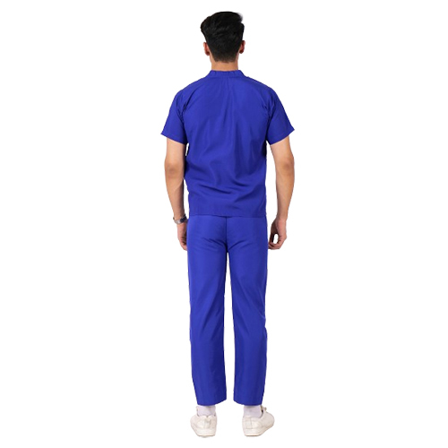 Royal Blue Color Scrub Suit For Doctors