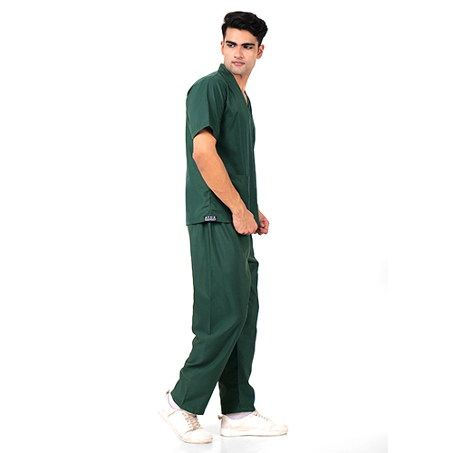 Green Color Scrub Suit For Doctors