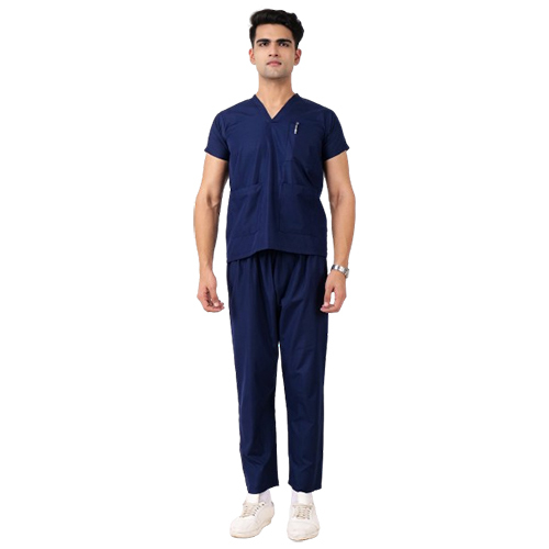 Blue Color Scrub Suit For Doctors