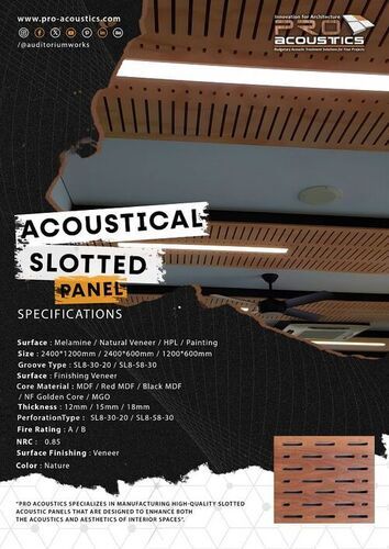 Slotted Acoustic Panel