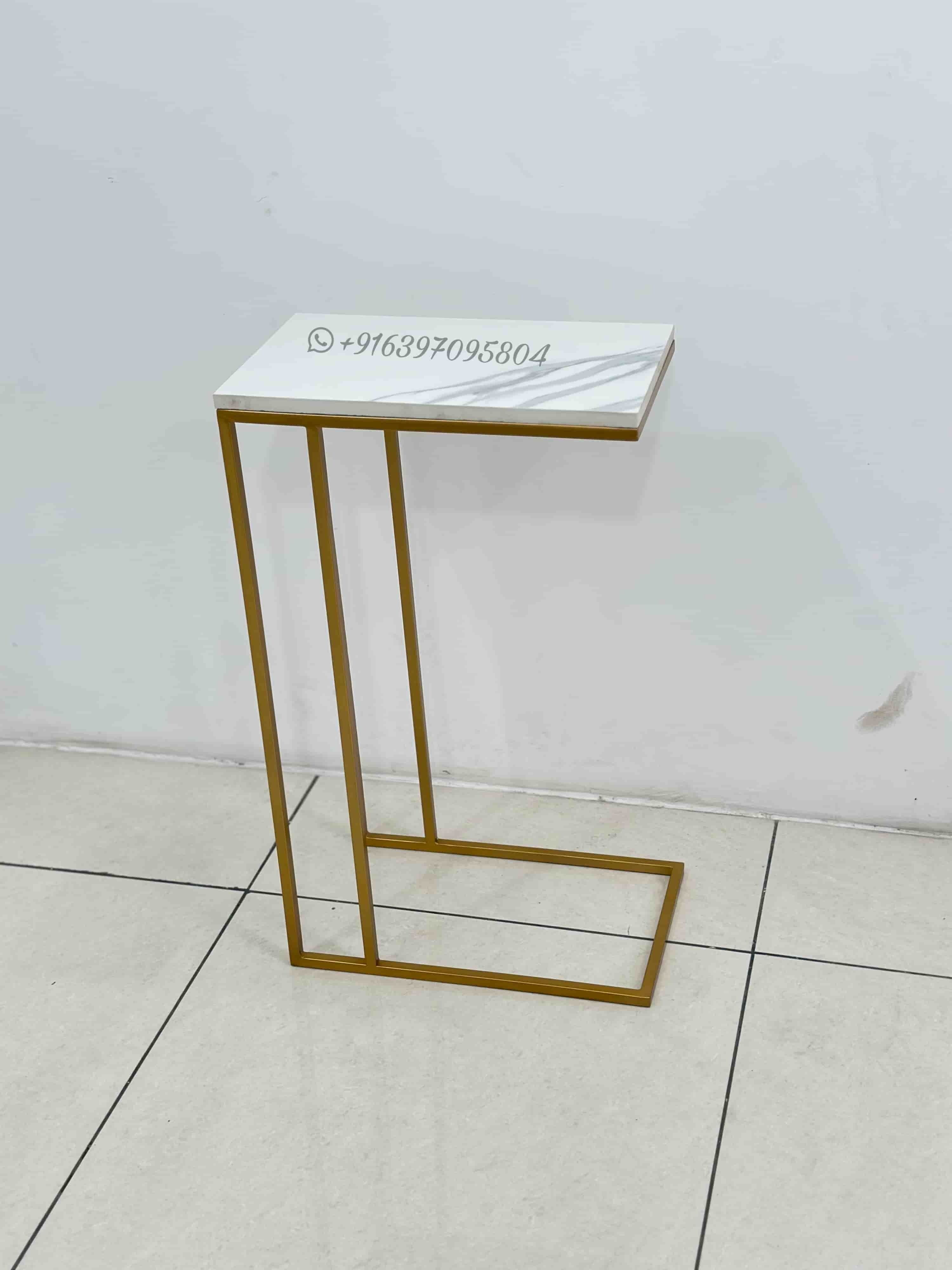 c shape side table