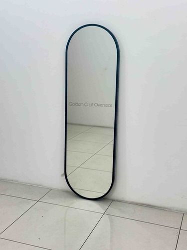 Big Size Oval Mirror - Color: Black