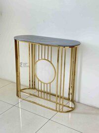 Console table with glass top