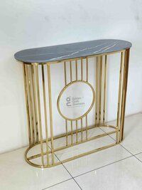 Console table with glass top