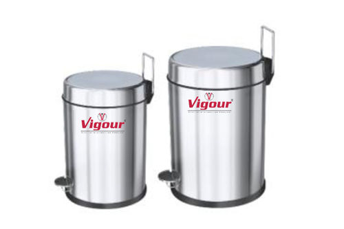 Plain Stainless Steel Dustbin VDB-101