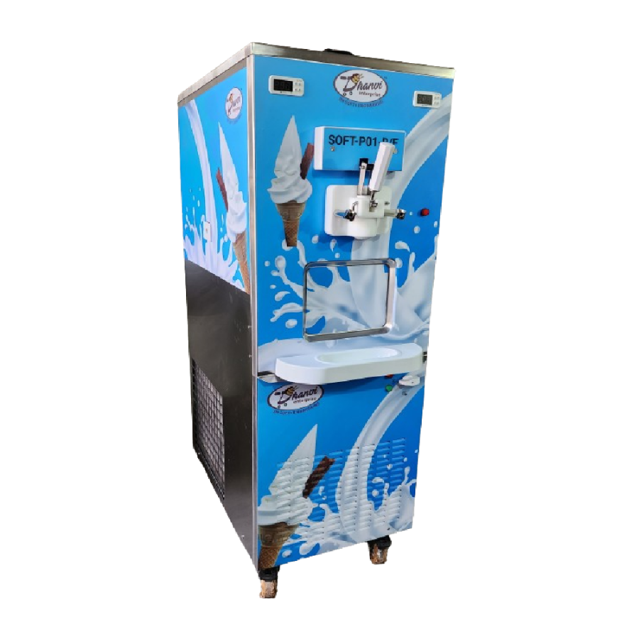 Compact Automatic Soft Ice Cream Vending Machine - Ideal for Malls & Theaters